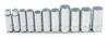 Urrea Professional Tools 52209 3/8" Drive Metric Socket Set 9mm - 19mm, 12 Pt