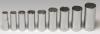 Wright Tool 300 3/8" Dr. 8 Pc. 12 Pt. Deep Socket Set 3/8" - 7/8"