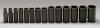 Wright Tool 407 1/2" Dr., 14 Pc. 6 Pt. Deep Impact Socket Set