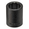 Wright Tool 4890 1/2" Dr x 1-1/4" Impact Socket, 12 Pt, Standard