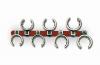 Wright Tool 703 Crowfoot Flare Nut Wrench Set, 1/2" Dr, 1-1/8" - 2", 15 Pc