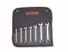 Wright Tool 742 Combination Open End Flare Nut Wrench Set, 3/8" - 3/4", 7 Pc