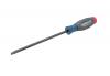 Wright Tool 9153 Slotted Screwdriver, Cushion Grip, 1/4" Tip, 6" Blade Length, Round Shank