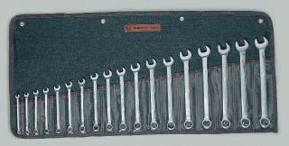 18 Pc. Full Polish Metric Combination Wrenches 7mm - 24mm